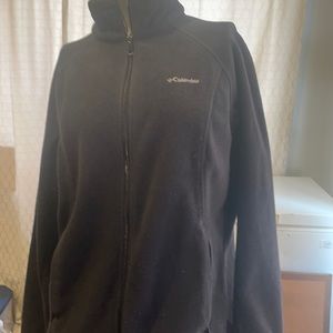 Columbia back zip up the middle sweatshirt black X large women